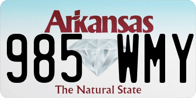 AR license plate 985WMY