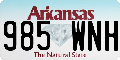 AR license plate 985WNH