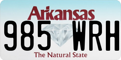 AR license plate 985WRH