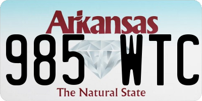 AR license plate 985WTC