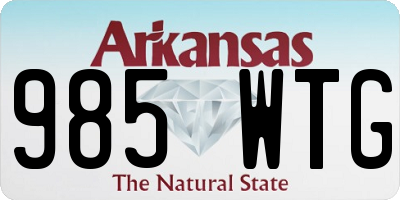 AR license plate 985WTG