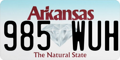 AR license plate 985WUH