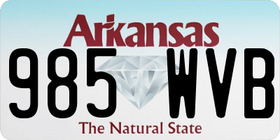 AR license plate 985WVB
