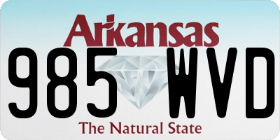 AR license plate 985WVD