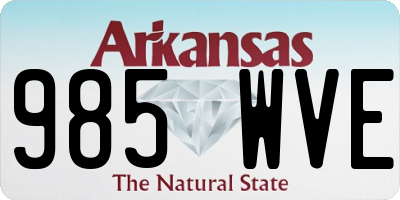 AR license plate 985WVE