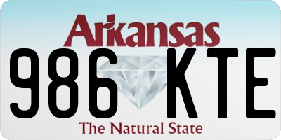 AR license plate 986KTE