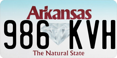 AR license plate 986KVH