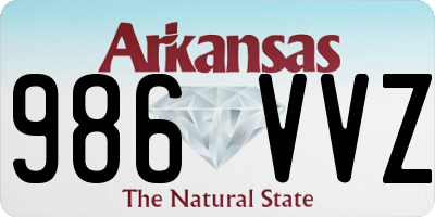 AR license plate 986VVZ