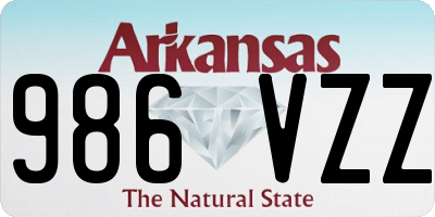 AR license plate 986VZZ