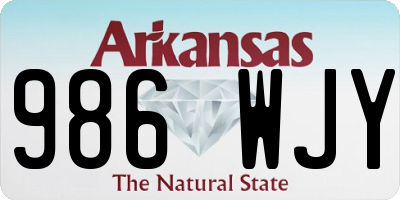 AR license plate 986WJY
