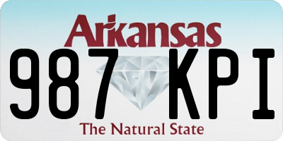 AR license plate 987KPI