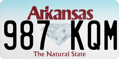 AR license plate 987KQM