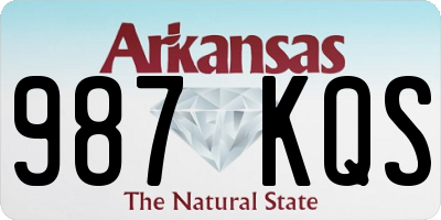 AR license plate 987KQS