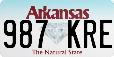 AR license plate 987KRE