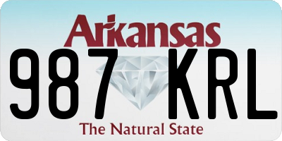 AR license plate 987KRL