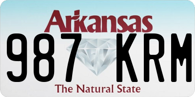 AR license plate 987KRM