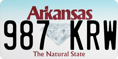 AR license plate 987KRW