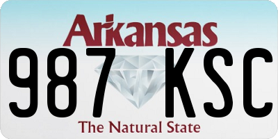 AR license plate 987KSC