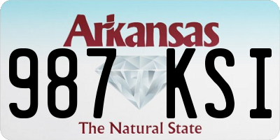 AR license plate 987KSI