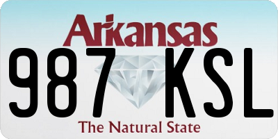 AR license plate 987KSL