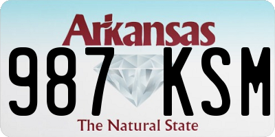 AR license plate 987KSM