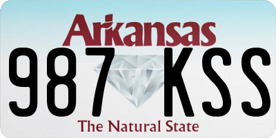 AR license plate 987KSS