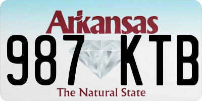 AR license plate 987KTB
