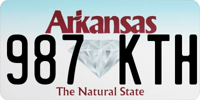 AR license plate 987KTH