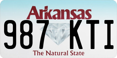 AR license plate 987KTI