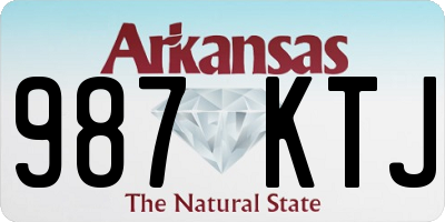 AR license plate 987KTJ