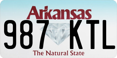 AR license plate 987KTL