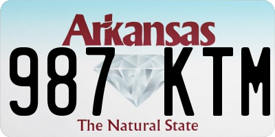 AR license plate 987KTM