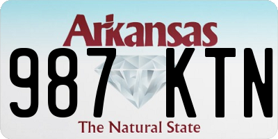 AR license plate 987KTN