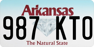AR license plate 987KTO