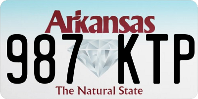 AR license plate 987KTP