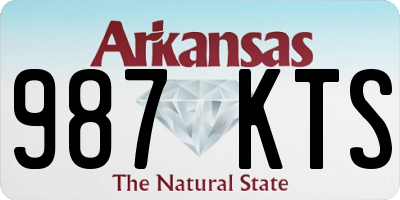 AR license plate 987KTS