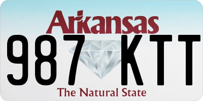 AR license plate 987KTT