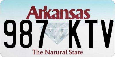 AR license plate 987KTV