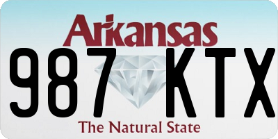 AR license plate 987KTX
