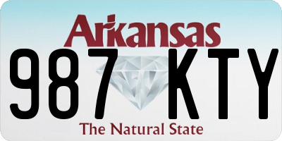 AR license plate 987KTY