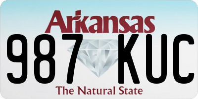 AR license plate 987KUC