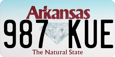 AR license plate 987KUE