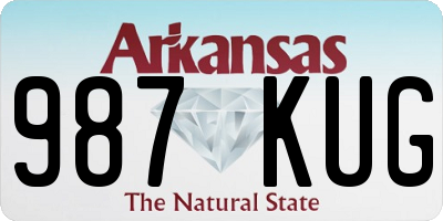 AR license plate 987KUG