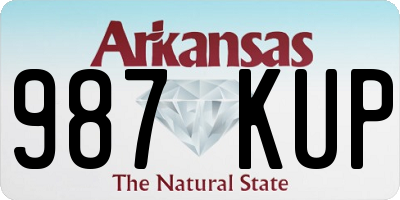 AR license plate 987KUP