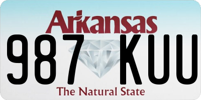 AR license plate 987KUU