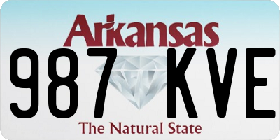 AR license plate 987KVE