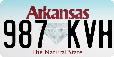 AR license plate 987KVH