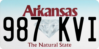 AR license plate 987KVI