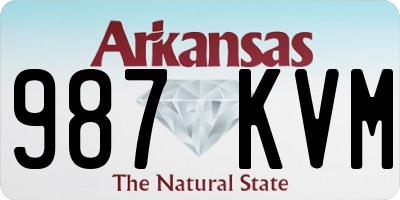 AR license plate 987KVM