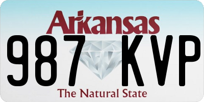 AR license plate 987KVP